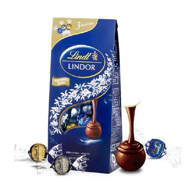 Lindt瑞士莲正品软心黑巧克力600g