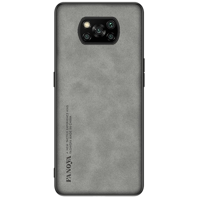 适用 小米POCO X3海外版防摔手机壳X3Pro羊巴皮保护套X3NFC镜头全包轻薄磨砂抗滑男女款轻奢简约软壳