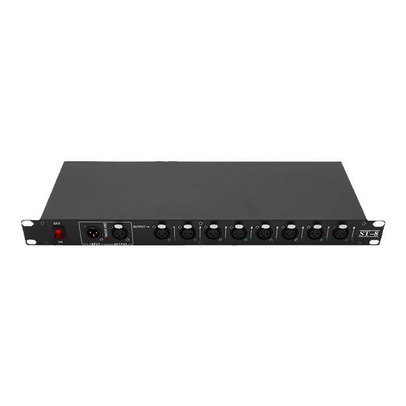 舞台灯光信号放大器dmx512光束帕灯光电隔离扩大4路8路控制分配器
