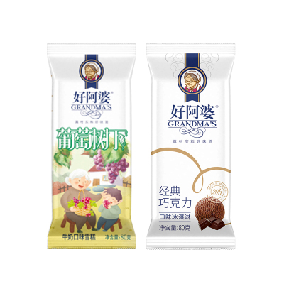 5支好阿婆牛乳雪糕4种经典口味