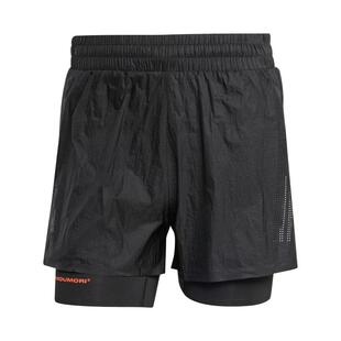H.Koumori联名时尚舒适二合一跑步运动短裤男装adidas阿迪达斯