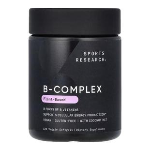 Sports ResearchB族维生素复合物植物基维护神经健康营养吸收