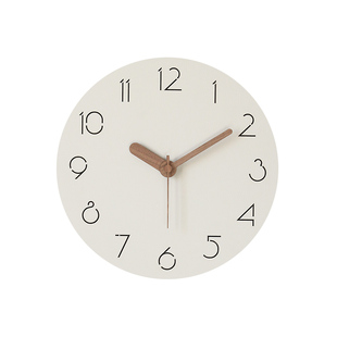 简约现代奶油风2025新款大创意挂钟客厅静音石英钟表北欧壁挂时钟