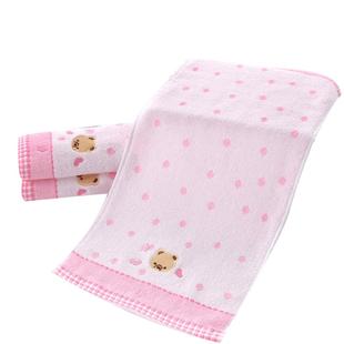 童巾纯棉25x50长方形洗脸擦手家用儿童小毛巾全棉小宝宝面巾手巾