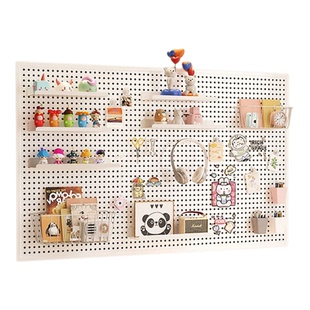 书桌洞洞板置物架墙上收纳学习宿舍造型墙面金属不锈钢冲孔板磁吸