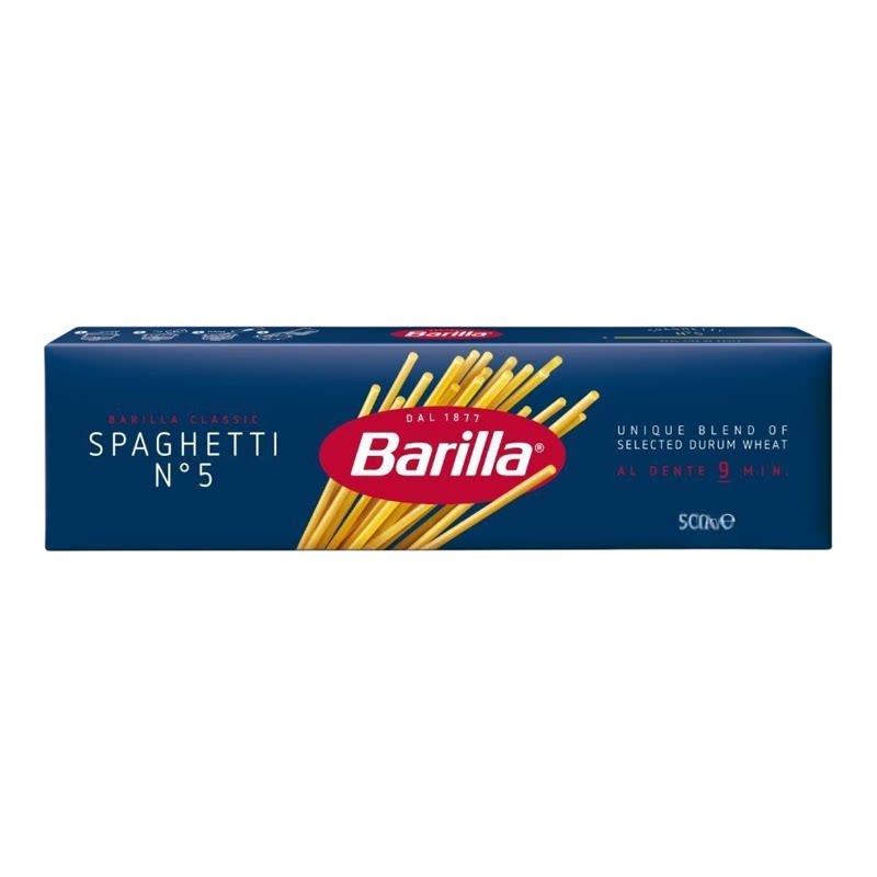 Barilla 意大利粉500克意大利面意粉面条速食传统5分钟即食家用半