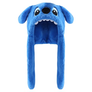 耳朵会动可爱玉桂狗毛绒帽子女冬季加厚保暖护耳帽防寒滑雪雷锋帽