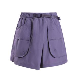 骆驼户外速干短裤女裙裤26春夏凉感防晒裤裙运动徒步登山工装短裤
