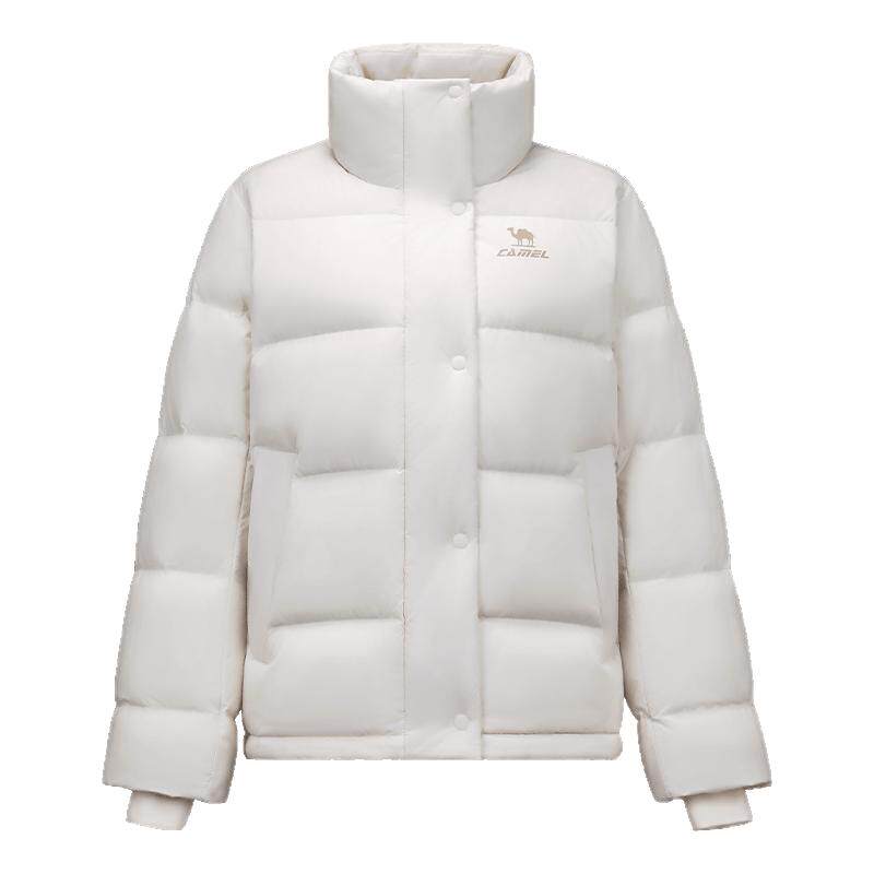 骆驼户外泡芙羽绒服女生2026冬季新款加厚保暖连帽羽绒面包服外套