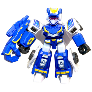 森宝积木人炫卡斗士3变形机器人炫蓝雷霆王儿童男孩玩具拼装模型