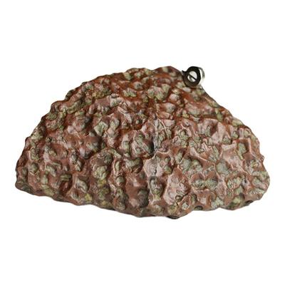 新疆天然熔壳气印陨石原石手把件