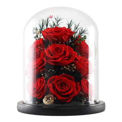 永生花9朵红玫瑰生日结婚新年礼