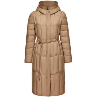 【鹅绒大码】波司登奥莱女轻薄羽绒服长款保暖连帽外套显瘦优雅