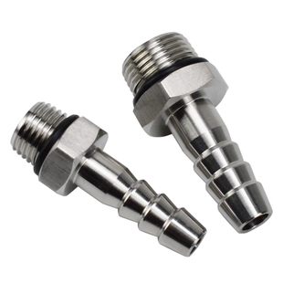 精车加厚304不锈钢宝塔接头1/2/3分外丝咀燃气软管皮管水油管接头