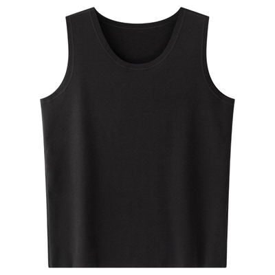 半墨大码无痕德绒保暖背心