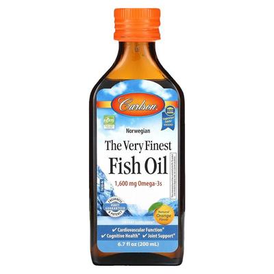 Carlson,优质鱼油天然橙味