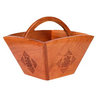 桃木米斗升仿古粮食斗四方摆件居家装饰店铺日进斗金开业礼品