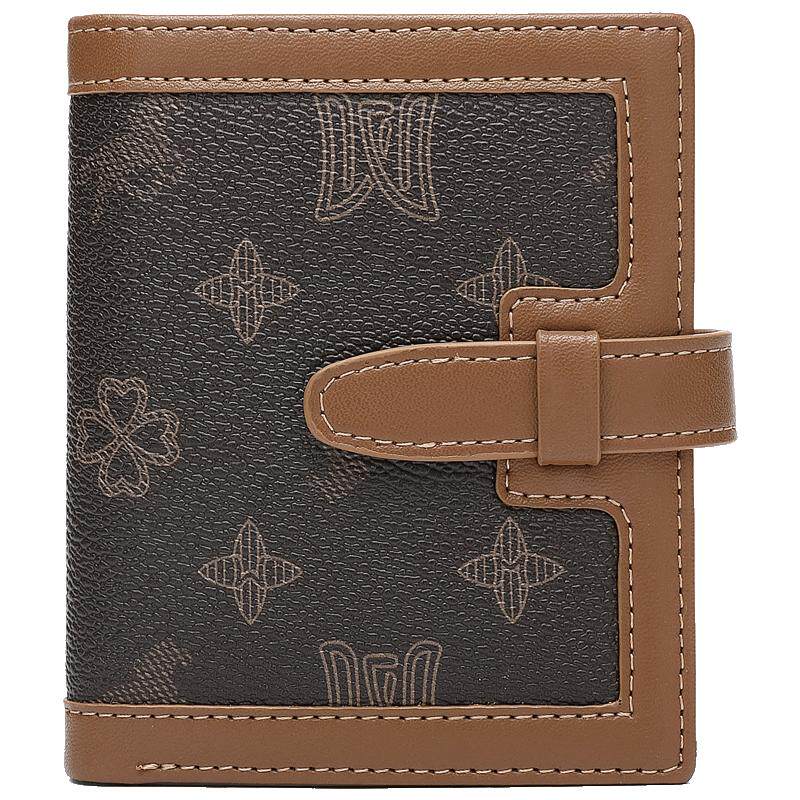 稻草人女式钱包小巧精致老花卡包小众时尚证件钱夹高级质感零钱包