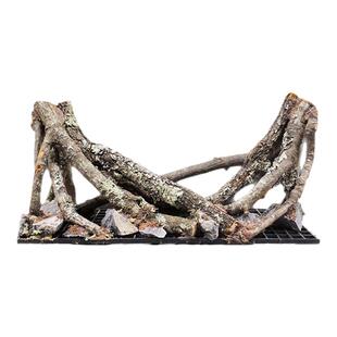 小鱼缸造景一体骨架适配小米鱼缸造景天然黄梨枝沉木枝条树桩木头