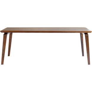 黑胡桃木大餐桌全实木长桌子工作台长方形大板桌现代家用良年家具