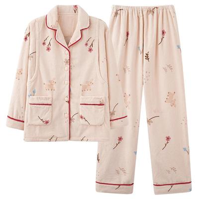 秋冬月子服孕妇睡衣哺乳珊瑚绒