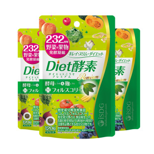 isdg日本酵素进口植物果蔬孝素分解酵母餐前阻断Diet酵素丸3袋