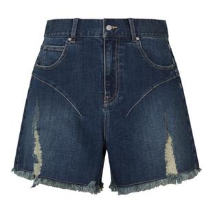 JNBY/江南布衣夏季折扣牛仔短裤个性破边宽松休闲短裤