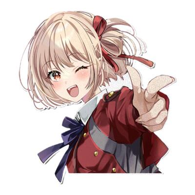 锦木千束井上泷奈莉可丽丝车贴