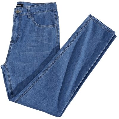 真维斯男装弹力修身牛仔长裤