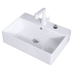 台上盆洗手盆家用阳台单盆一体陶瓷卫生间洗衣机台盆厕所洗脸盆池