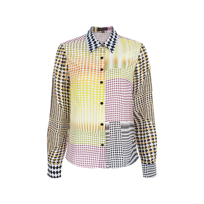 MARYLING格纹真丝衬衫