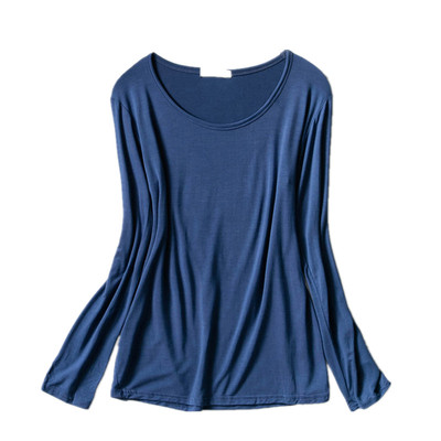 莫代尔春秋薄款百搭风长袖t恤