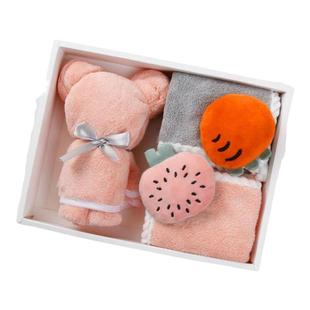 加厚毛巾方巾挂式擦手巾礼盒套装珊瑚绒手帕布回礼礼品定制绣logo