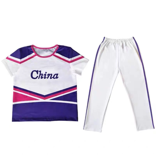 儿童啦啦操比赛演出服装中小学生男女拉拉队服成人竞技健美操服装