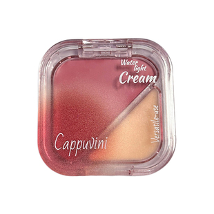 透靓多用水光膏自然易上色水光肌提亮修容高光双色元气腮红口红