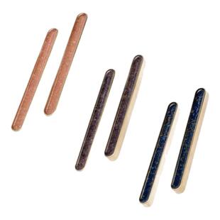 适意满庭 水晶镇纸实心黄铜镇尺矩形镶嵌水晶滴胶工艺文艺高档文房雅器书法国画压纸笔搁书房摆件礼盒装