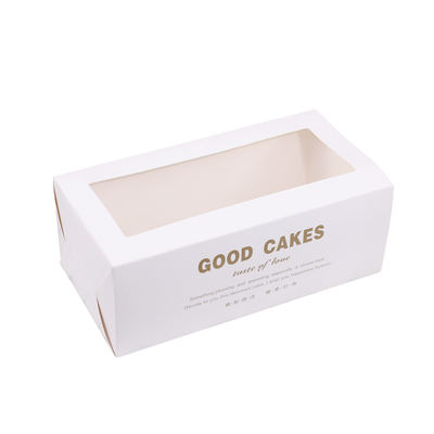 透明长条蛋糕毛巾卷包装盒