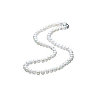 珍珠皇后  扁圆淡水珍珠项链送妈妈款颈链满珠链