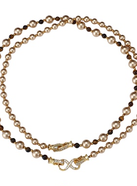 轻奢高级感简约风施家珍珠项链女