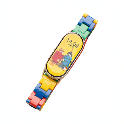 适用小米手环10/9/8乐高积木表带
