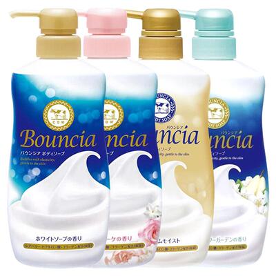 日本COW牛乳石碱沐浴露留香滋润