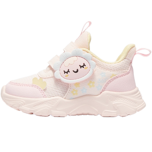 361度童鞋女童学步儿童鞋子冬季新款运动鞋密网宝宝鞋软底男童鞋