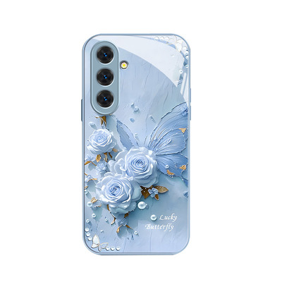 15plus苹果17SamsungS25三星S23fe手机壳A56加S24ultra女22u挂绳54玻璃53case35适用52玫瑰55蝴蝶21+36高级16