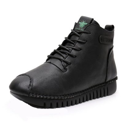 工作鞋妈妈鞋大码皮鞋短靴