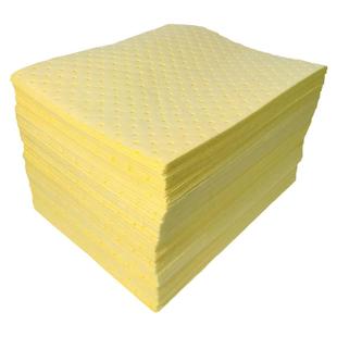 吸液棉黄色吸水垫吸酸碱危化品化学品泄露应急物吸附棉工业吸油棉