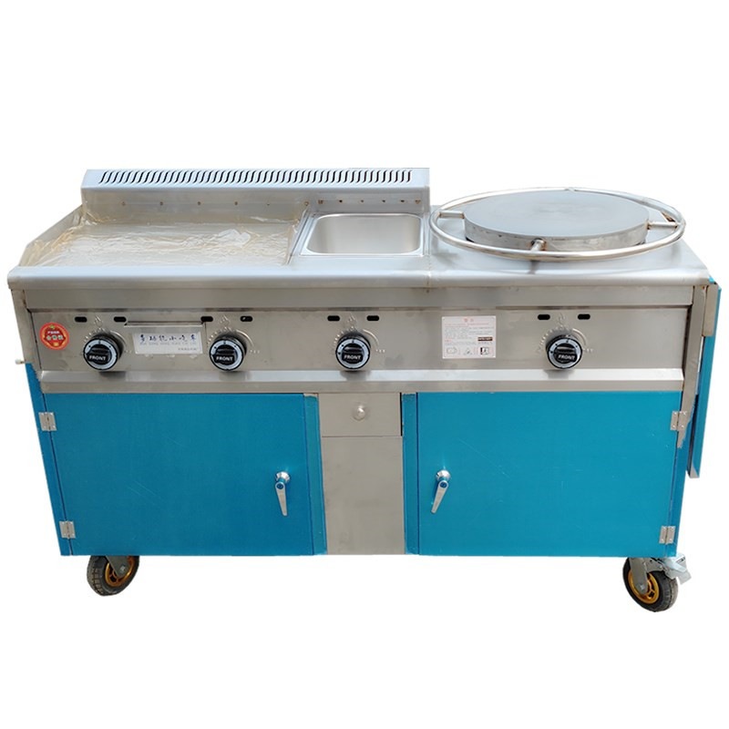 煎饼果子小吃车油炸锅关东煮炸串串山东杂粮旋转煎饼机流动摆摊车