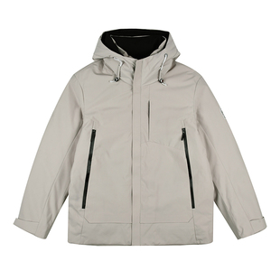 雷迪波尔男装羽绒服2025冬季新款连帽纯色休闲运动户外羽绒外套男