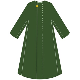 听旬不知雪秋冬新品汉服女改良唐圆领茧型阔版纯羊毛大衣长款外套