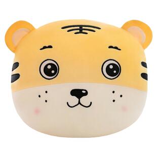 老虎暖手抱枕女生毛绒玩具插手捂超软睡觉午睡趴枕头儿童靠垫大号