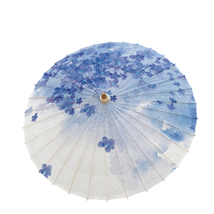 非遗纯手工油纸伞晴雨两用国风复古风汉服舞蹈道具伞紫色蓝色樱花